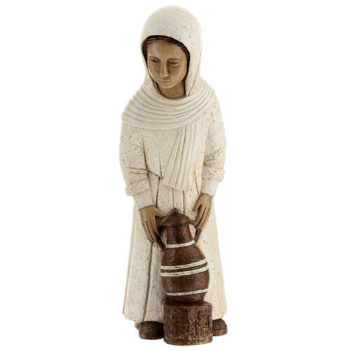 Shepherdess with jar for white Rural Nativity Scene of the Bethléem Monastery 1