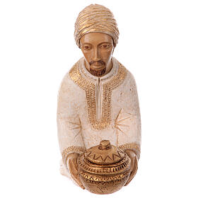 Król Kacper biało-złoty,figurka do szopki, Bethléem
