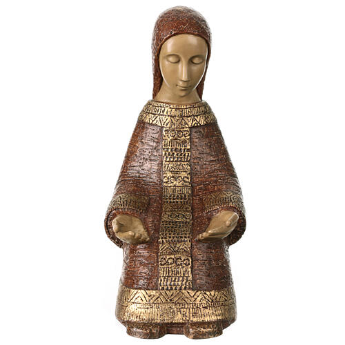 Virgin Mary for Rural Nativity Scene, brown, Bethléem Monastery 1