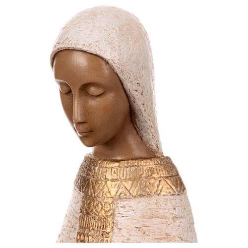 White and gold Virgin Mary for Rural Nativity Scene, Bethléem Monastery 2