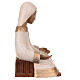 Vierge Nativité Crèche Paysanne robe blanc et or Bethléem s4