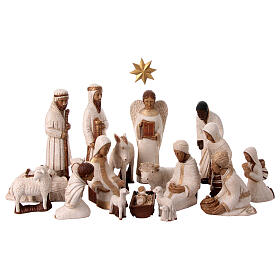 Presepe Contadino bianco completo Bethléem