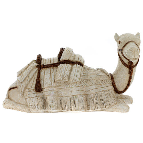 White dromedary statue Bethlehem Farmer Nativity Scene 1