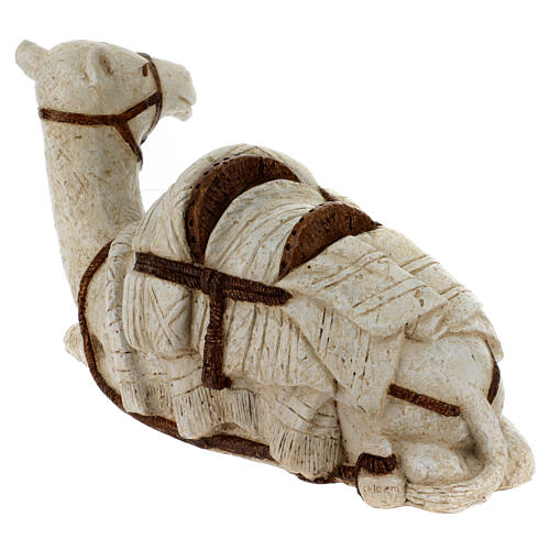 White dromedary statue Bethlehem Farmer Nativity Scene 6