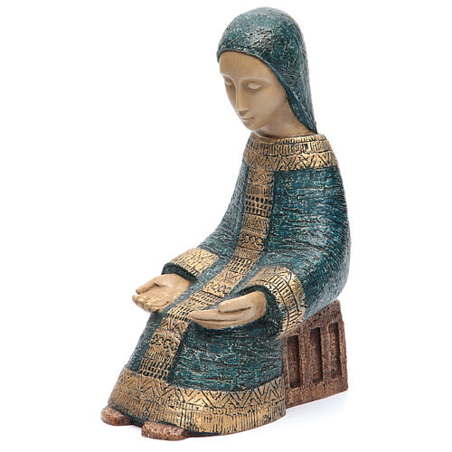 Nativité paysanne bleue Bethléem 8