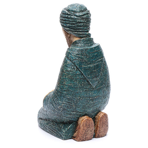 Nativité paysanne bleue Bethléem 9