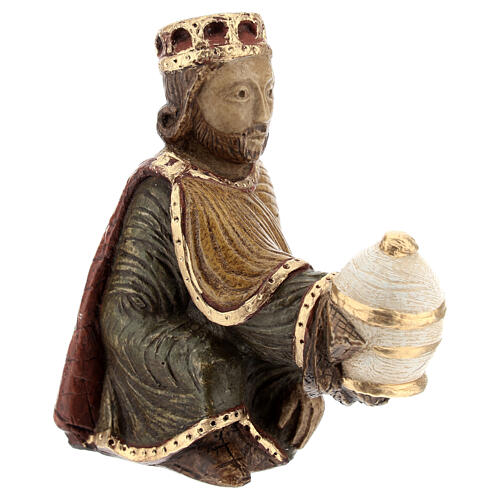 Rey Mago persiano Belén de Otoño pintado polícromo Bethléem  3