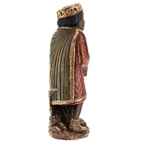 Re Magio africano presepe Autunno dipinto policromo Bethléem 4