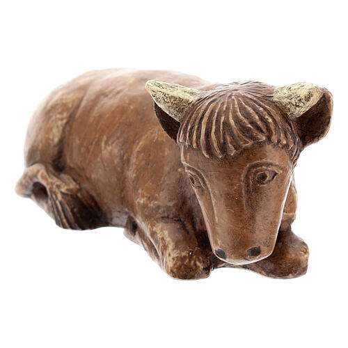 Ochse – Herbstliche Krippe, Bethléem, bemalt, braun 2