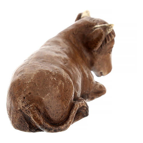 Wół, figurka malowana brązowa do szopki, Bethléem 4