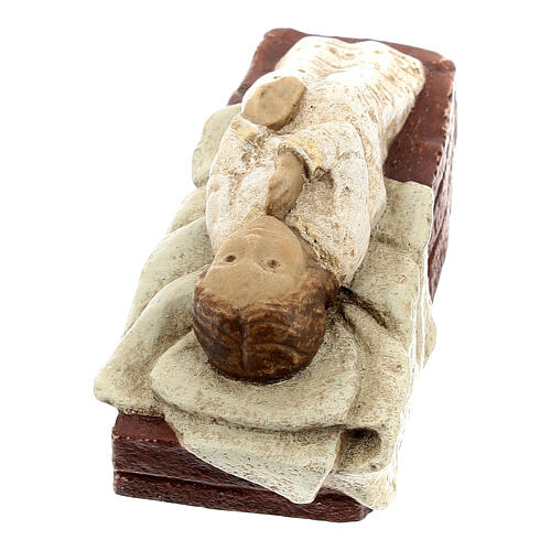 Jesuskind in Krippe – Herbstliche Krippe, Bethléem, bemalt 4