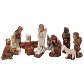Presepe d'Autunno dipinto policromo completo Bethléem