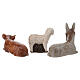 Presepe d'Autunno dipinto policromo completo Bethléem s9