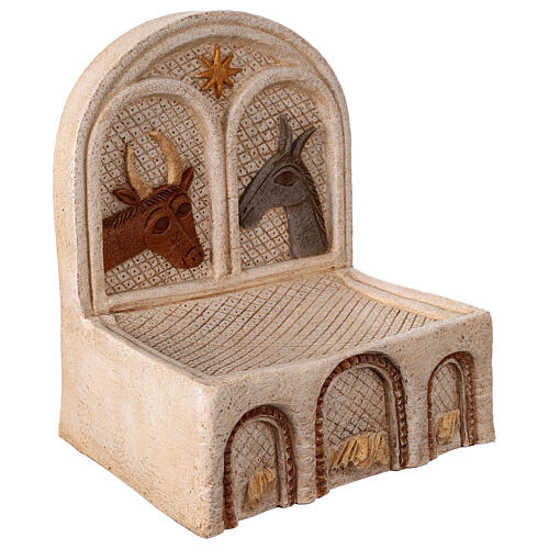 White stone manger for Bethléem Autumn Nativity Scene 5