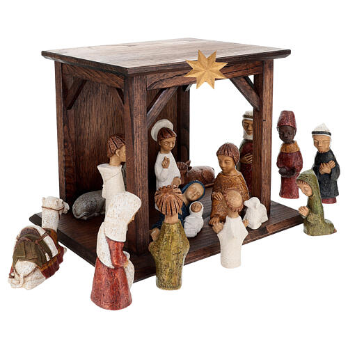 Presepe Bethleem Petite Créche 16 personaggi con capanna 4