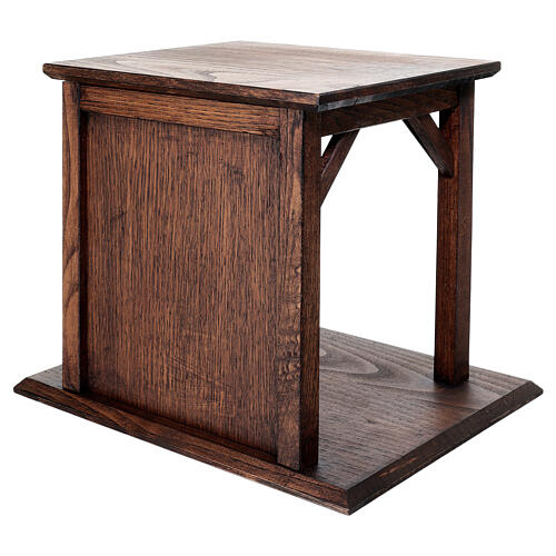 Painted Wooden Stable for Nativity Scene Bethleem Petite 5