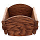 Wooden cradle for Baby Jesus, 11-inch high, Bethléem Nativity Scene s4