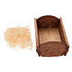 Culla legno Gesù Bambino h 27 cm presepe Bethléem s2