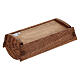 Culla legno Gesù Bambino h 27 cm presepe Bethléem s7