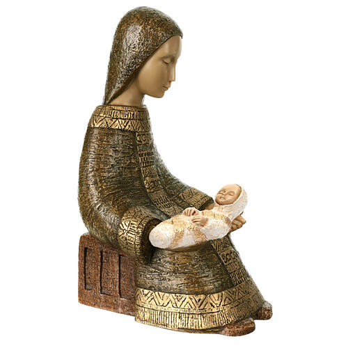 Matka Boska z Dzieciątkiem - Szopka Chłopska, zielona, Atelier Bethléem 6