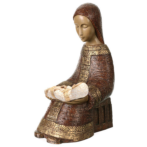 Matka Boska z Dzieciątkiem - Szopka Chłopska, brązowa, Atelier Bethléem 5