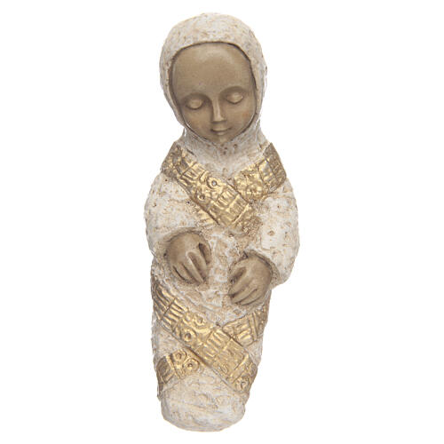 Virgen campesina Natividad con el Niño Jesús blanca Bethléem 4