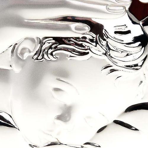 Silver Bas Relief Madonna stars and moon 4