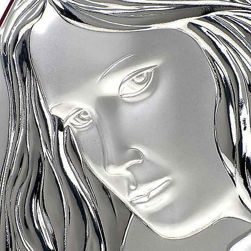 Silver Bas Relief "drop" Mary with Jesus 3