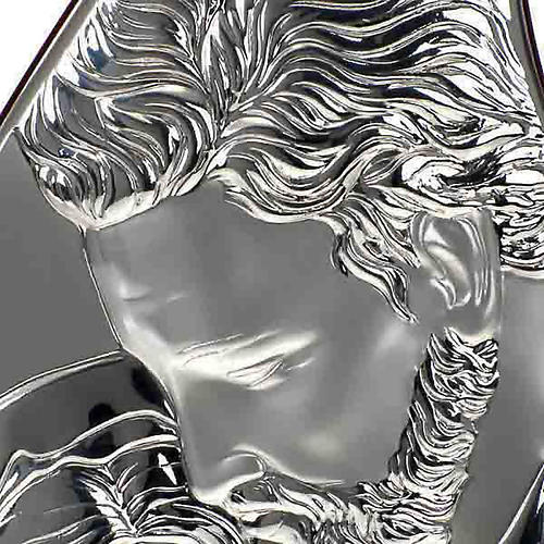 Silver "drop" Bas Relief Holy Family 3