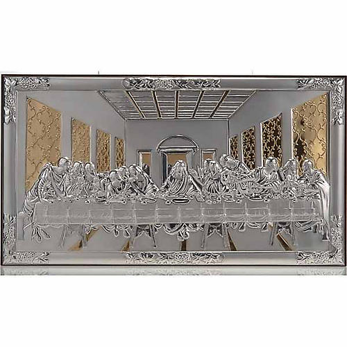 Gold/silver Bas Relief - Leonardo's Last Supper 1