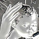 Madonna z Dzieciątkiem płaskorzeźba kwadratowa srebro s3