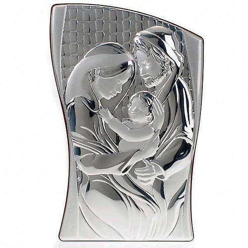 Holy Family Bas Relief in bilaminated silver 1