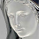 Bassorilievo bilaminato Madonna Medjugorje ovale base dritta s4