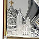 Bassorilievo bilaminato Madonna Medjugorje ovale base dritta s5