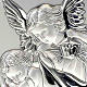 Bajorrelieve plata angel guardián -oval base recta s4