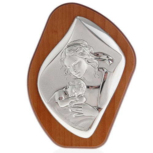 Silver Bas Relief - Mother with sleeping baby 14x11cm 1