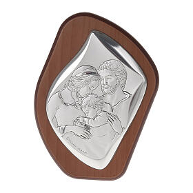 Silver Bas Relief- Holy Family with Baby Jesus