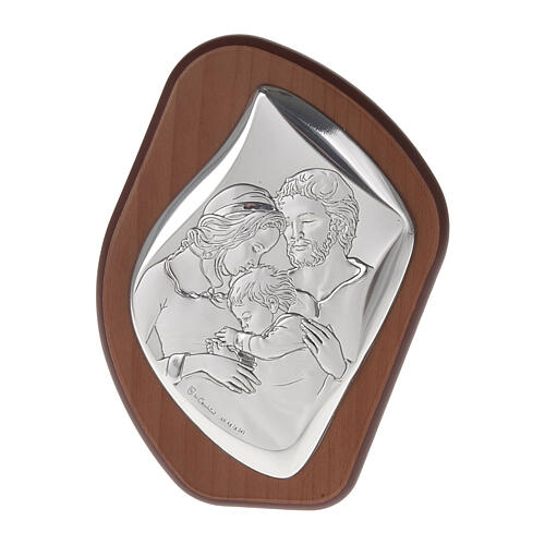 Silver Bas Relief- Holy Family with Baby Jesus 1