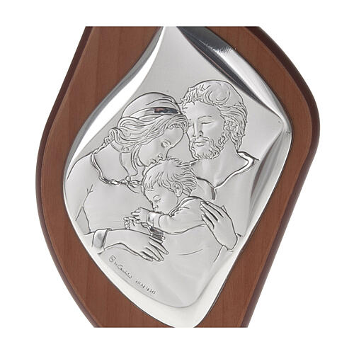 Silver Bas Relief- Holy Family with Baby Jesus 2