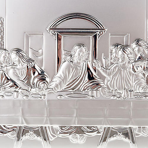 Silver profiled Bas Relief - Leonardo's Last Supper 3