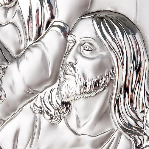 Ostatnia wieczerza Leonardo płaskorzeźba profilowana sreb 6