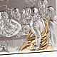 Leonardo's Last Supper bas relief gold/silver s3