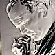 Bas relief en argent, Jean Paul II, prière s2