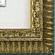 Bas-relief golden sterling silver Our Lady and baby, wooden fram s3
