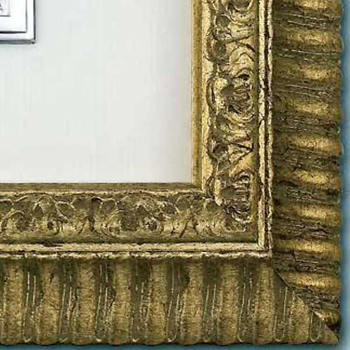 Bassorilievo argento 925 oro Madonna con bimbo cornice legno 3