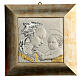 Bassorilievo argento 925 oro Madonna con bambino s1