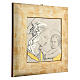 Bas-relief in sterling silver and gold, Our Lady and baby s2