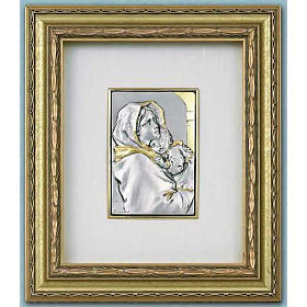 Bajorrelieve Virgen del Ferruzzi, plata y oro sobre madera