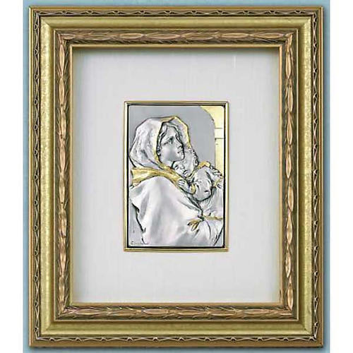 Madonna Ferruzzi płaskorzeźba srebro złoto 1