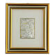 Bas-relief, Holy Family, gold sterling silver s1